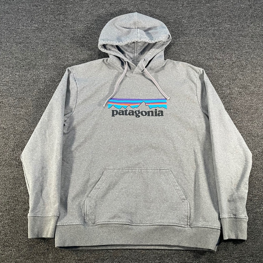 Patagonia Uprisal Hoody Mens XL Grey Good P-6 Logo Pullover 39539